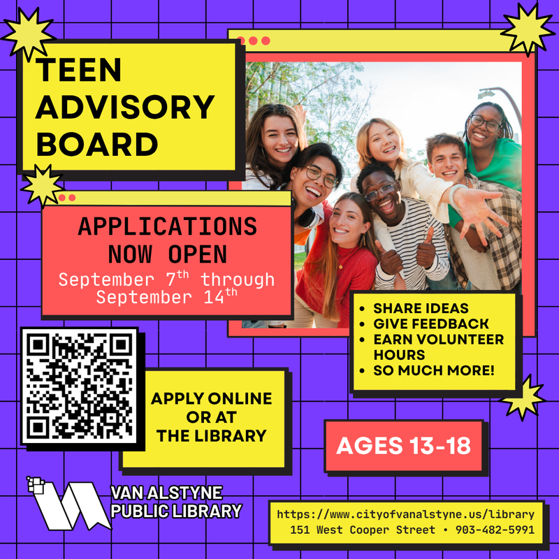 Students are Invited to Join Public Library’s Teen Advisory Board Thumbnail Image