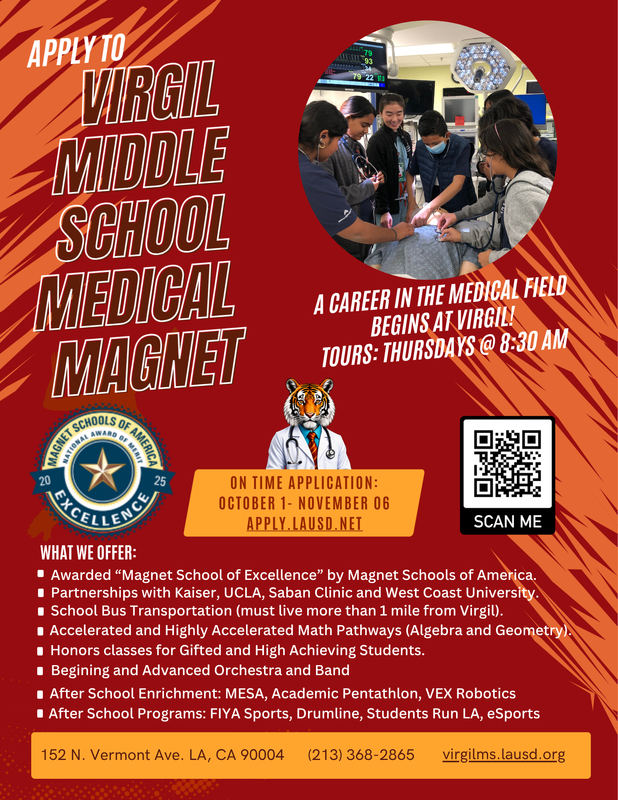 Go to LAUSD choices to apply.
