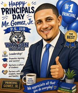 Happy Pricipals Day! Mr. Gomez, Jr. Flyer May 2026