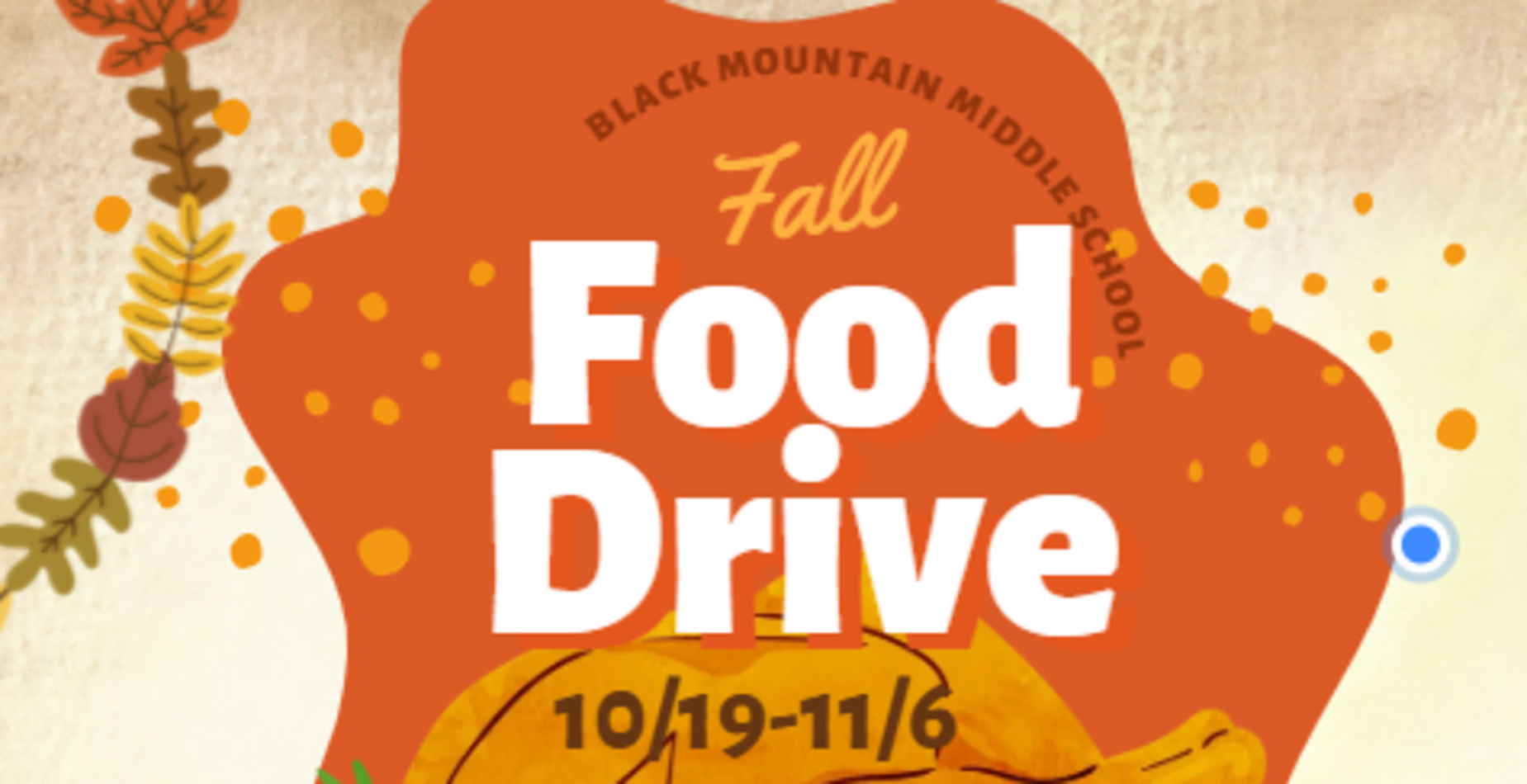 Food Drive: 10/19-11/6