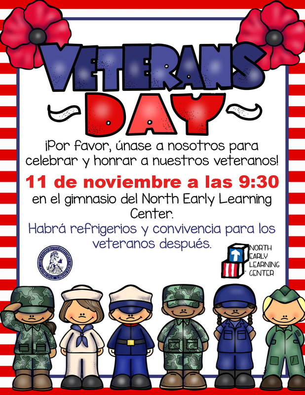 Veterans Day Information Flyer in Spanish