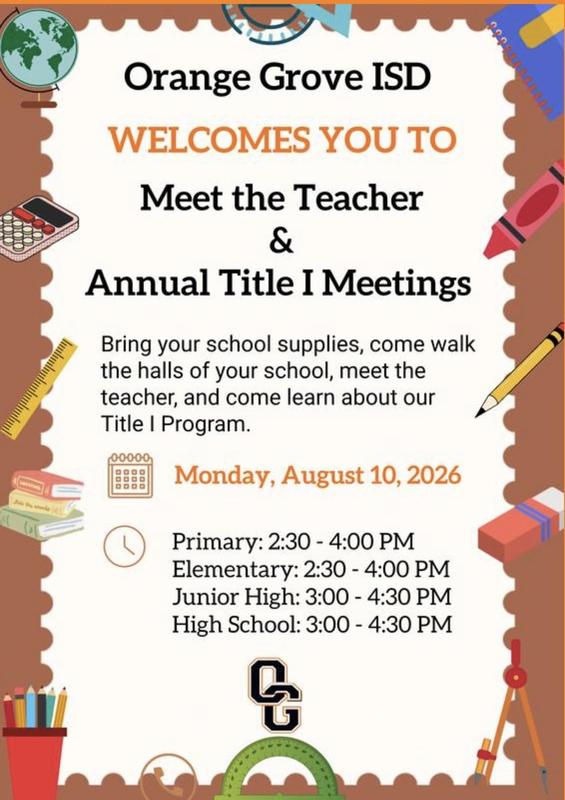 Meet the Teacher, Supply Drop Off & Title I Meeting Featured Photo