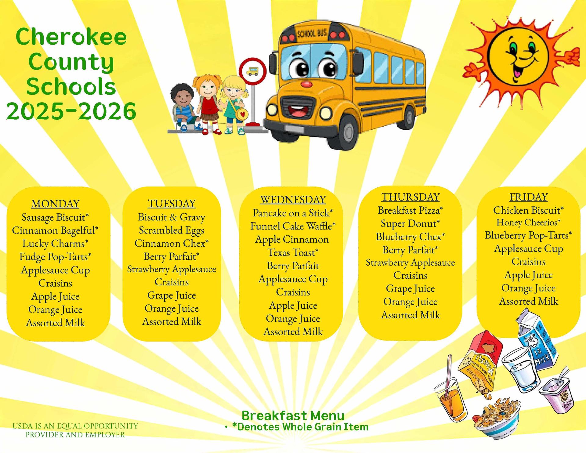 Breakfast Menu
