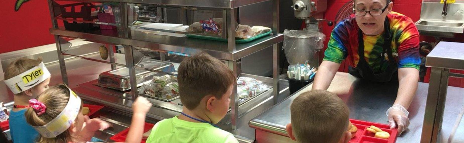 Lunch Line at WSS