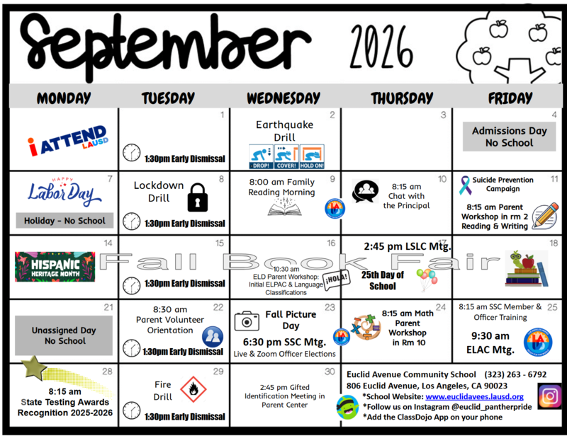 September Calendar