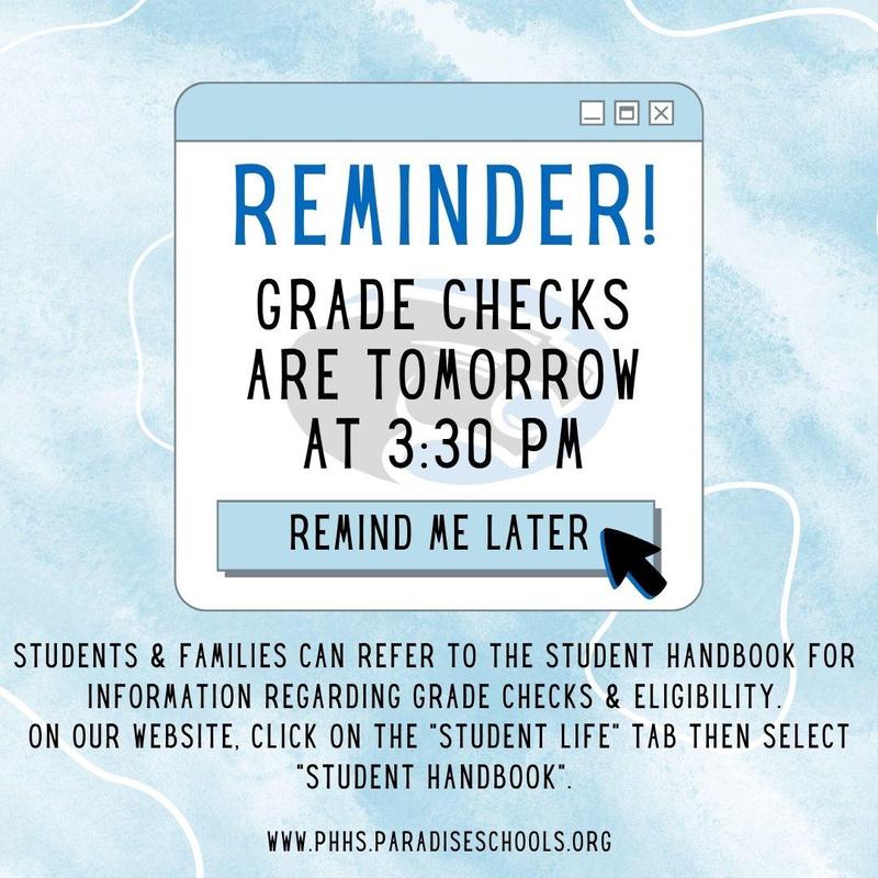 grade check reminder
