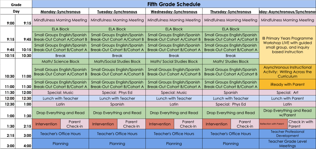 schedule