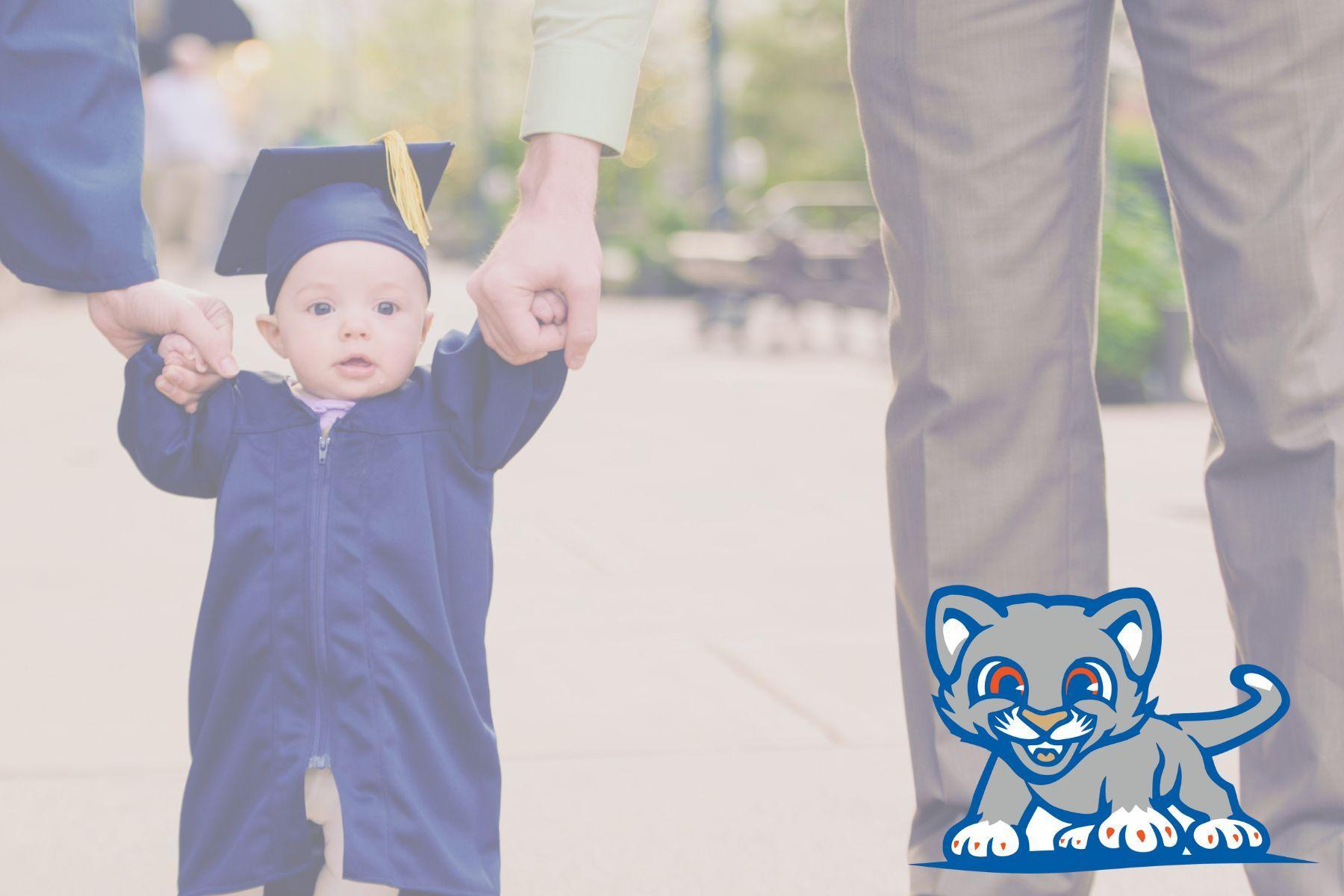 photo of toddler walking holding hands of parents
