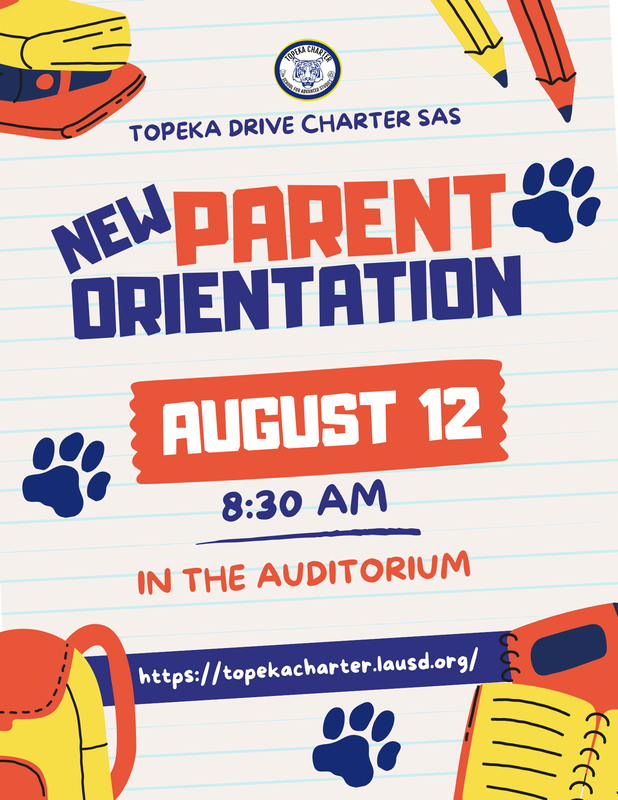 New Parent Orientation flyer
