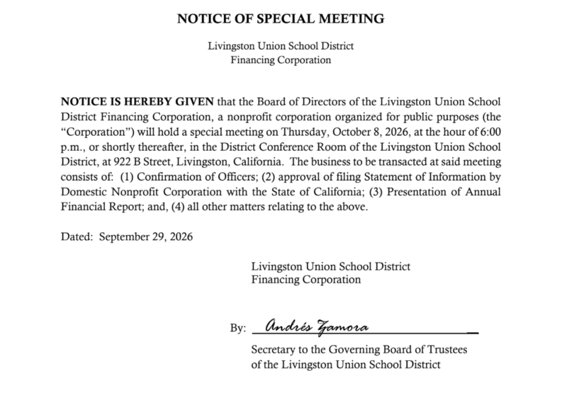Meeting Notice