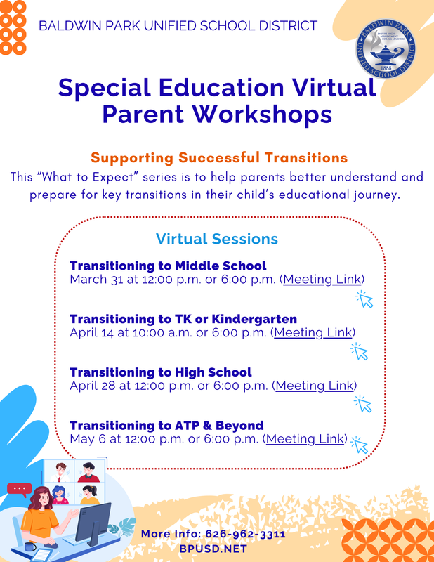 Parent SPED Workshops