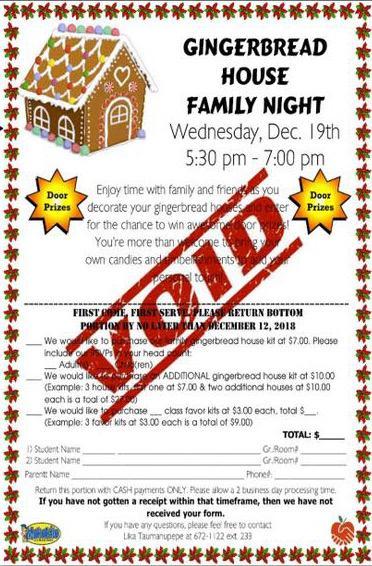Gingerbread House Making Family Night, December 19, 2018 Featured Photo