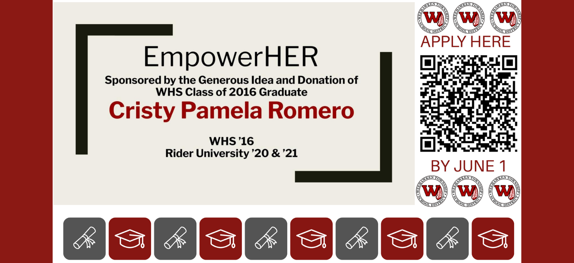 EmpowerHER
Apply for Scholarship by June 1st