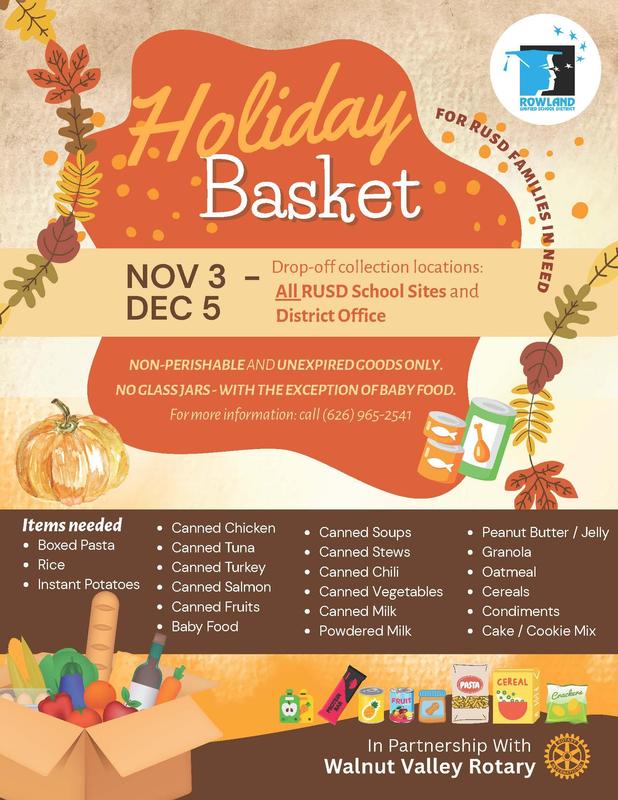 RUSD Holiday Basket