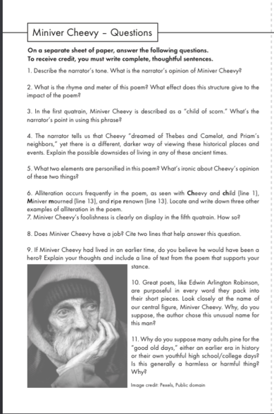 Miniver cheevy essay 08 image