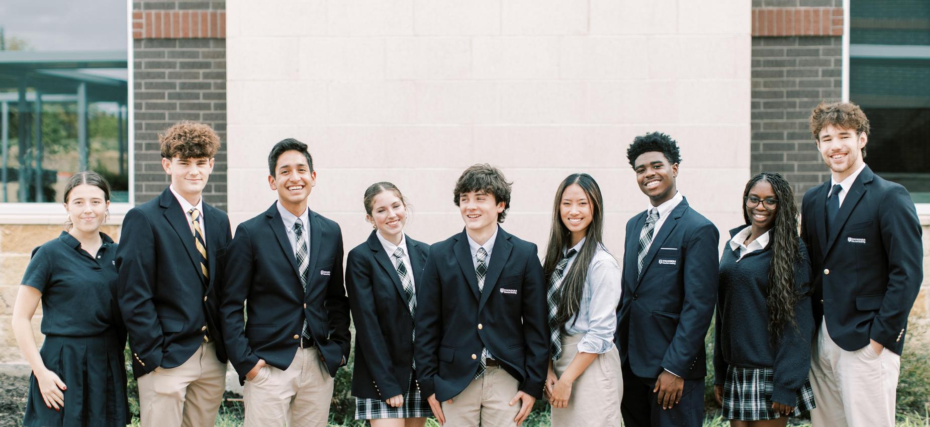 Students smiling