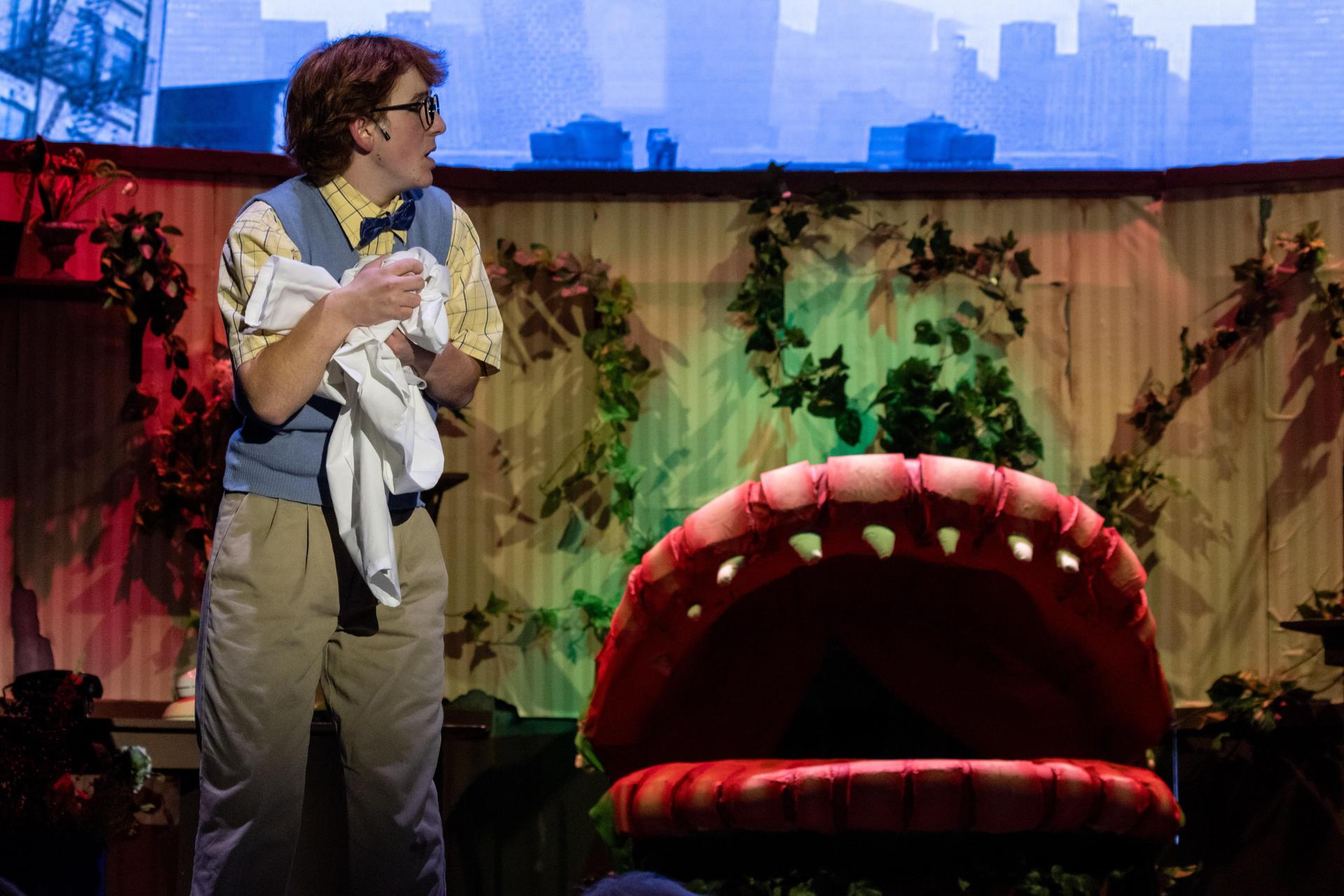 A scene from Little Shop of Horrors