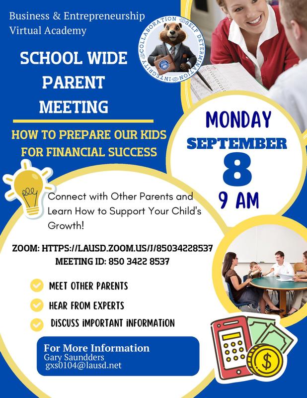 parent meeting flyer