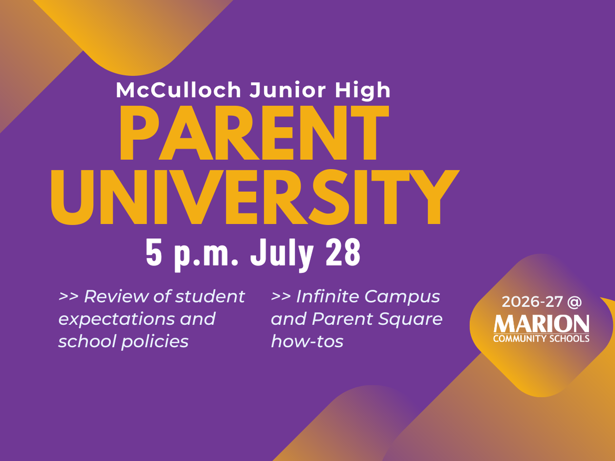 promo graphic - MJH parent university 2026
