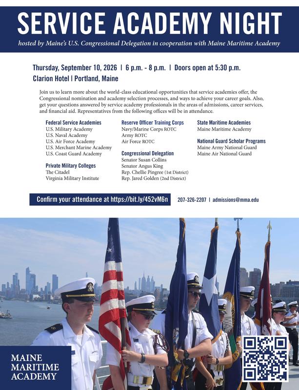 service academy night flyer