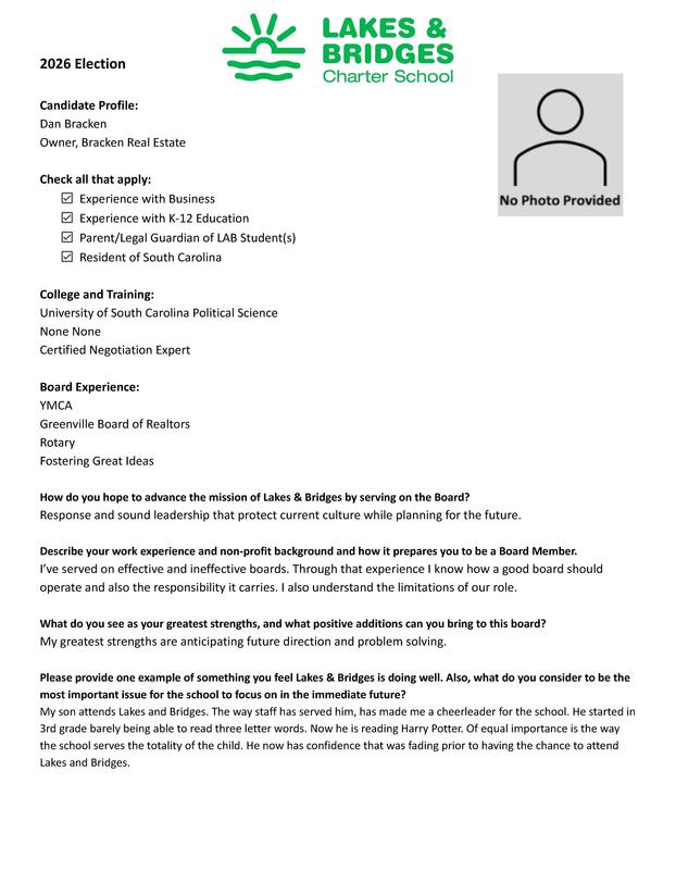 Candidate Profiles for the Board Election