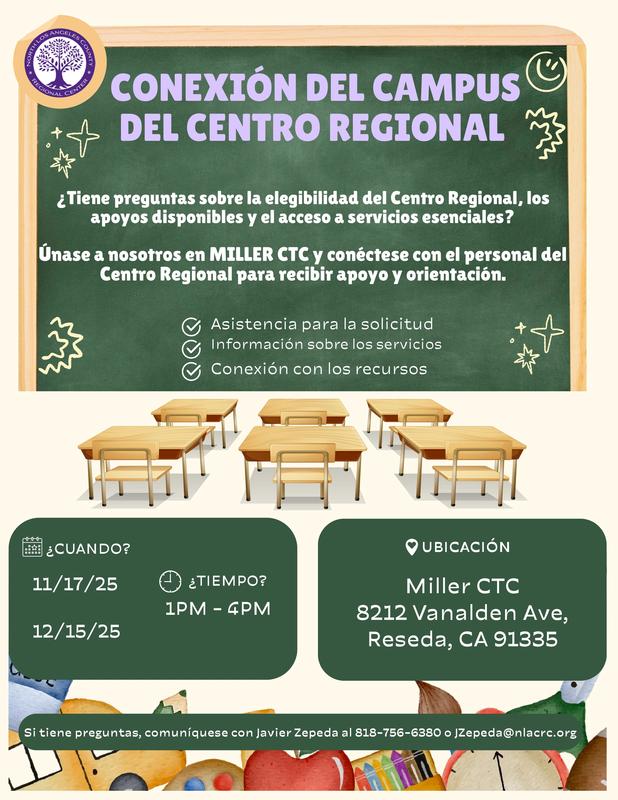 ¡Campus Connect del Centro Regional está en Miller CTC!
