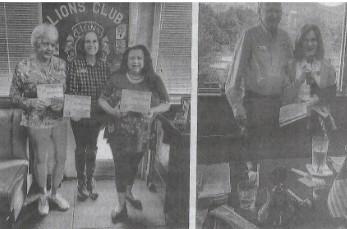Lions Club award presentation