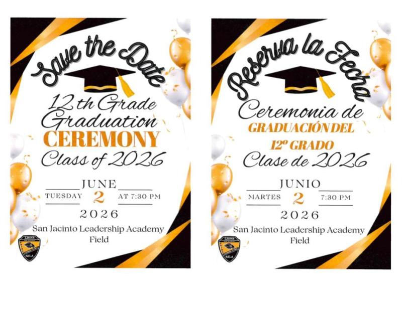 graduation ceremony flyer 6.2.2026