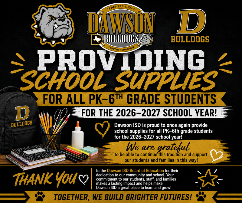 School Supplies Provided Featured Photo