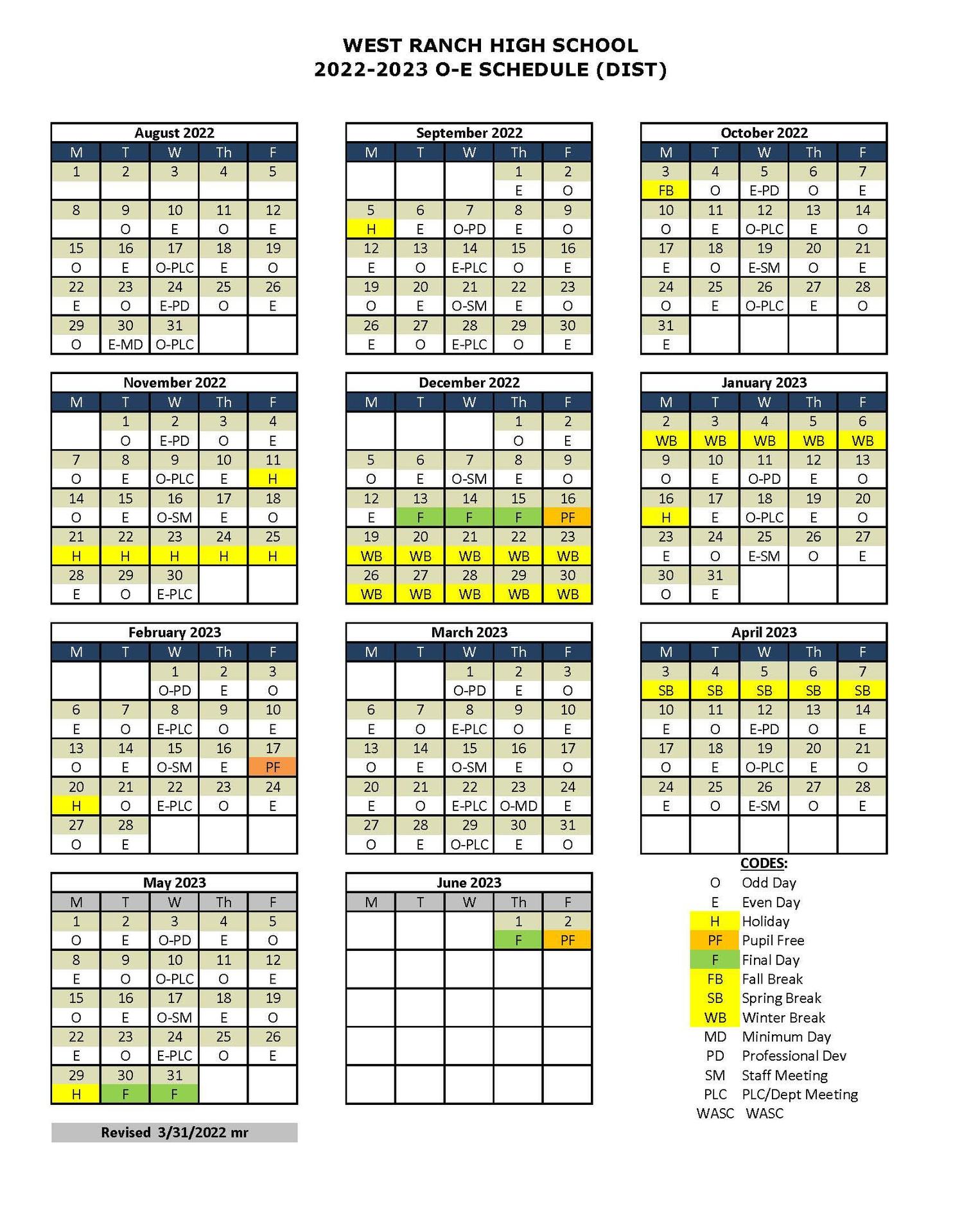 Welcome – Registration – West Ranch High School