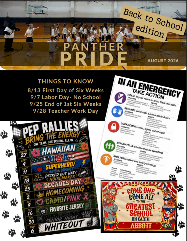 July Panther Pride Newsletter