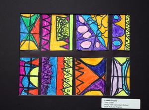 Student artwork on display