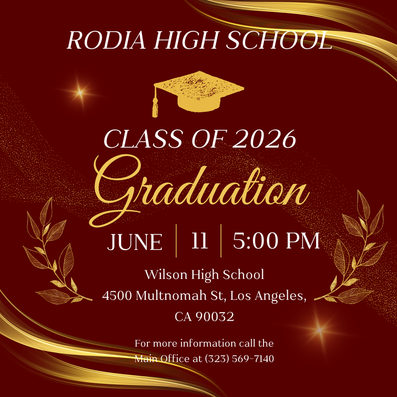 Graduation information flyer