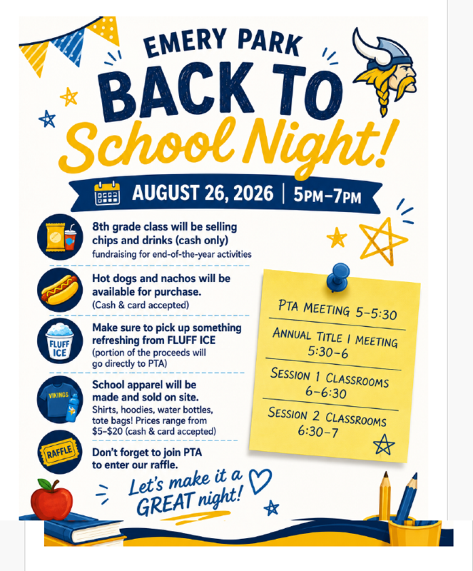 Back to School Night is almost here! Featured Photo