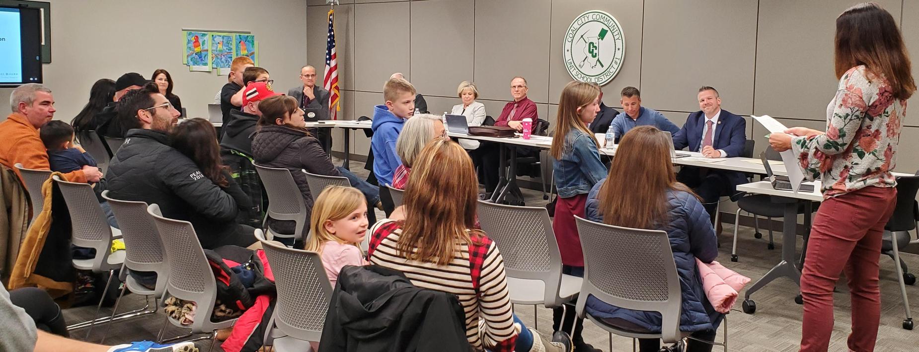 Presentation at the January board meeting