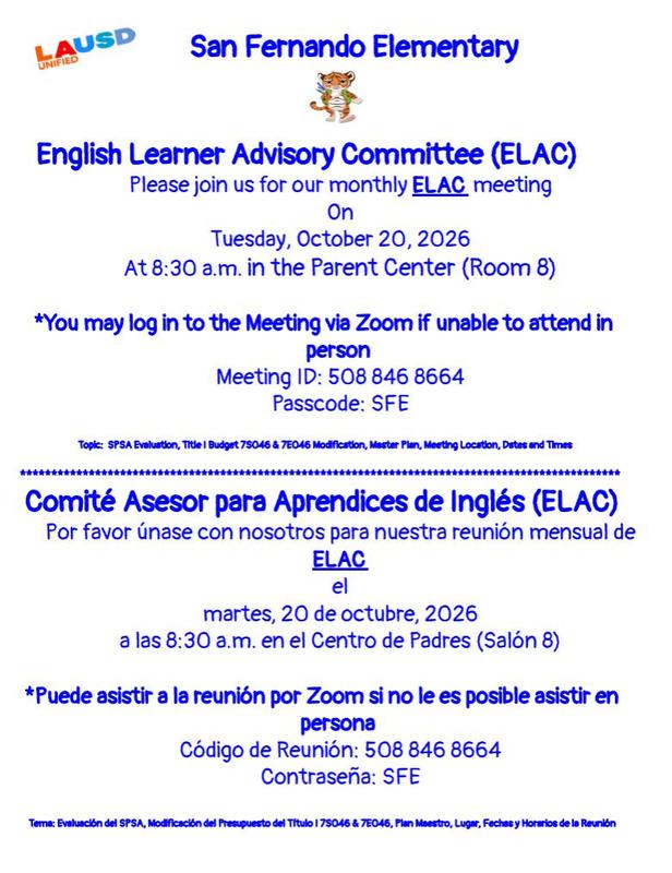 elac meeting