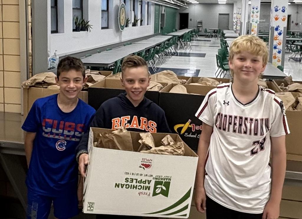 JV football team making Uncle Pete's lunches