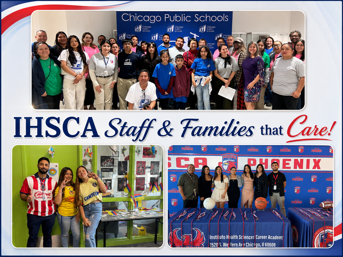 IHSCA staff and families demonstrating care