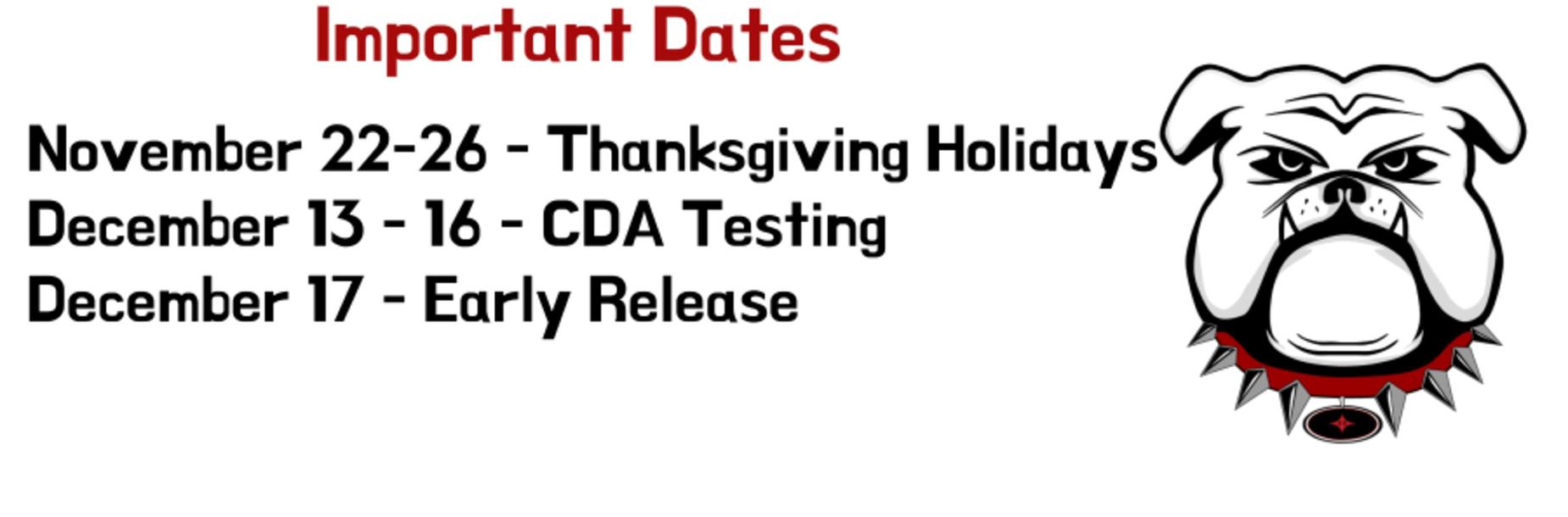 Important Dates