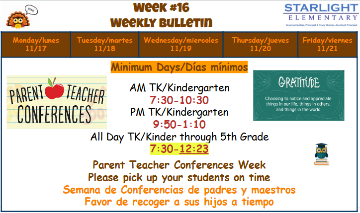 Minimum Day Schedule