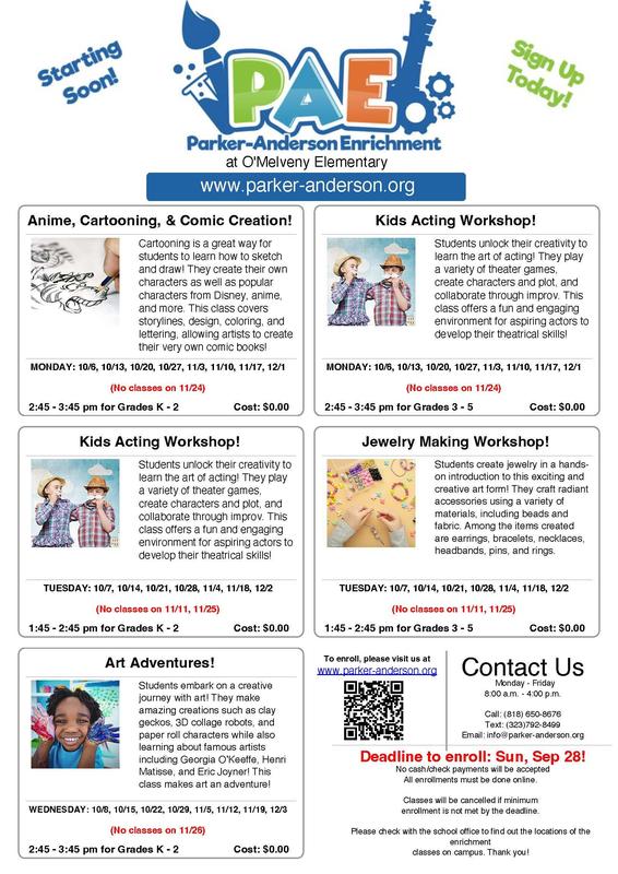 Parker Anderson English Flyer Page 1 of 2