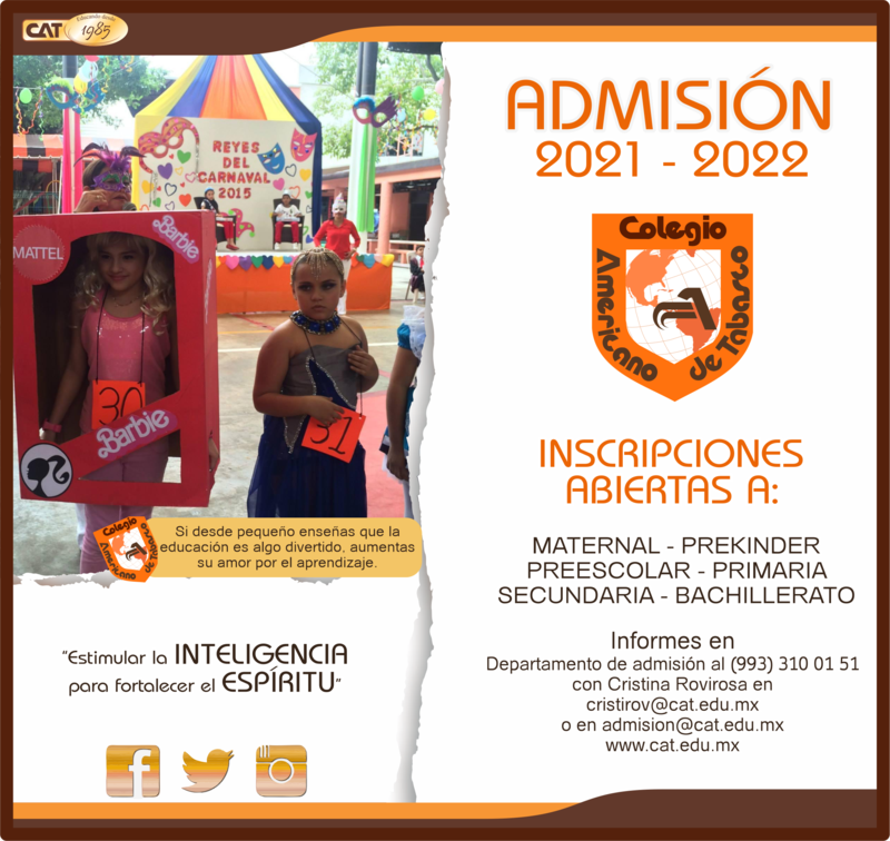 PRIMARIA: ADMISIÓN 2021 - 2022 Featured Photo
