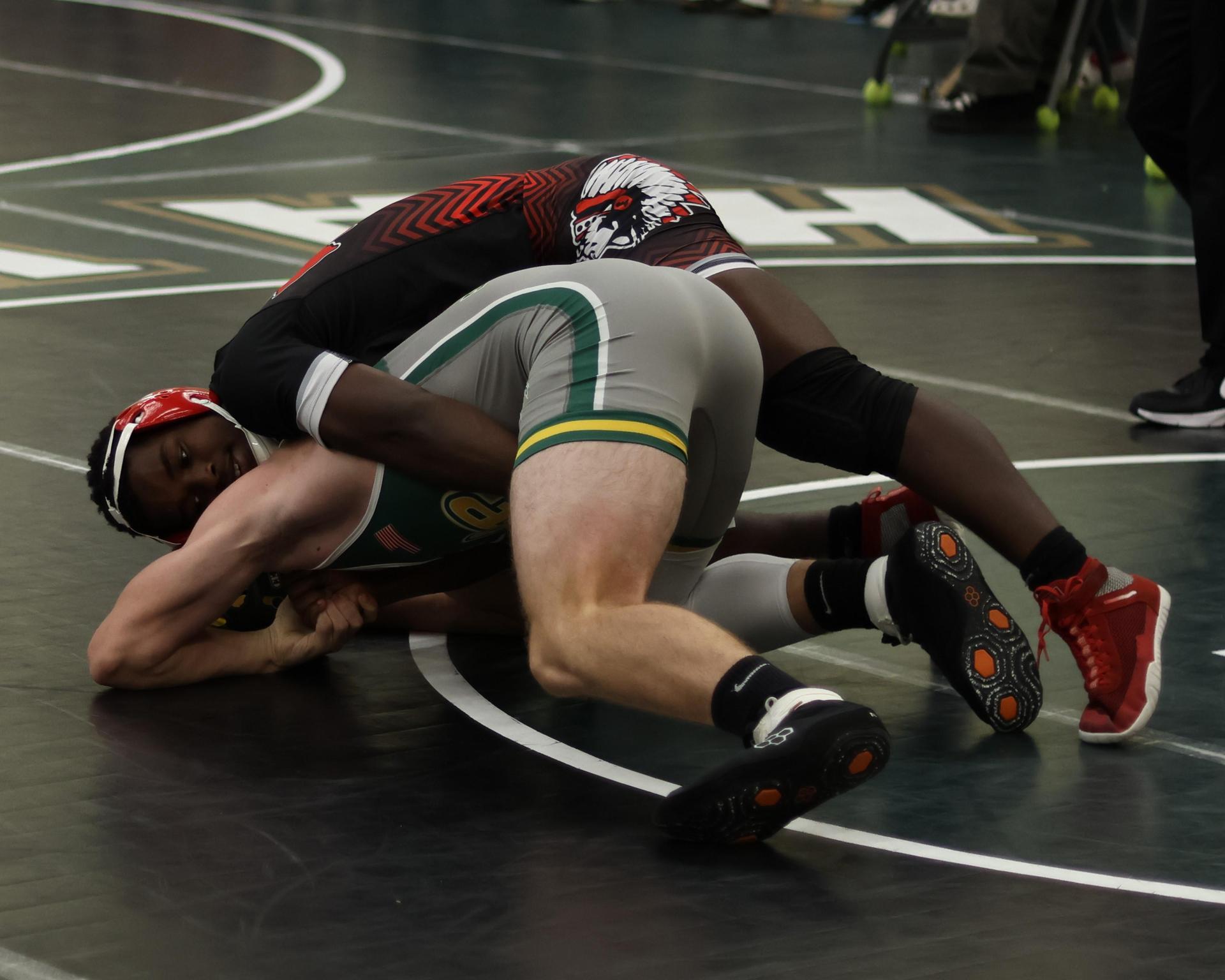 boys wrestling at liberty duals