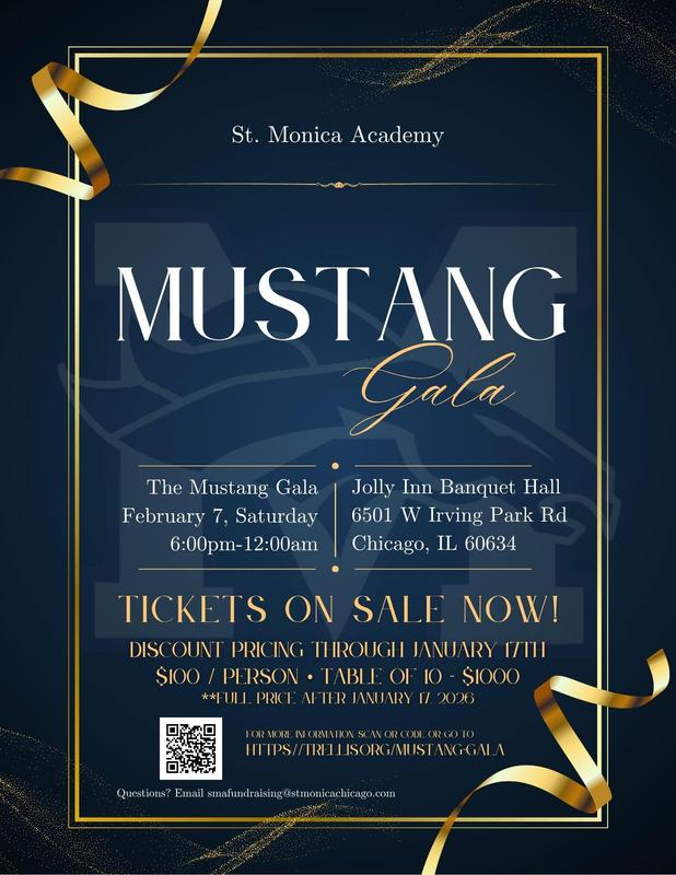 Mustang Gala Ticket Sale Flyer