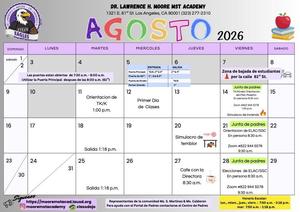 calendario de agosto