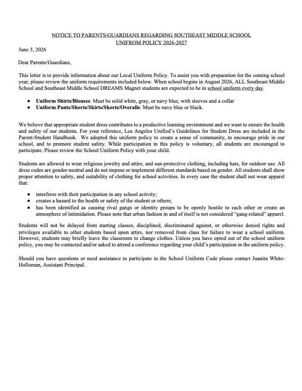 Uniform Notice
