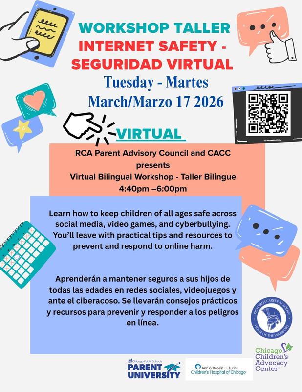Parent Advisory Council - Internet Safety with CACC/Consejo Asesor de Padres: Seguridad en Internet con CACC