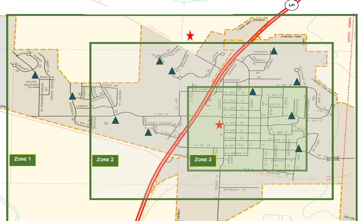 PTR Bus Stop Map