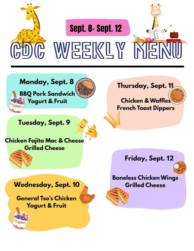 CDC menu