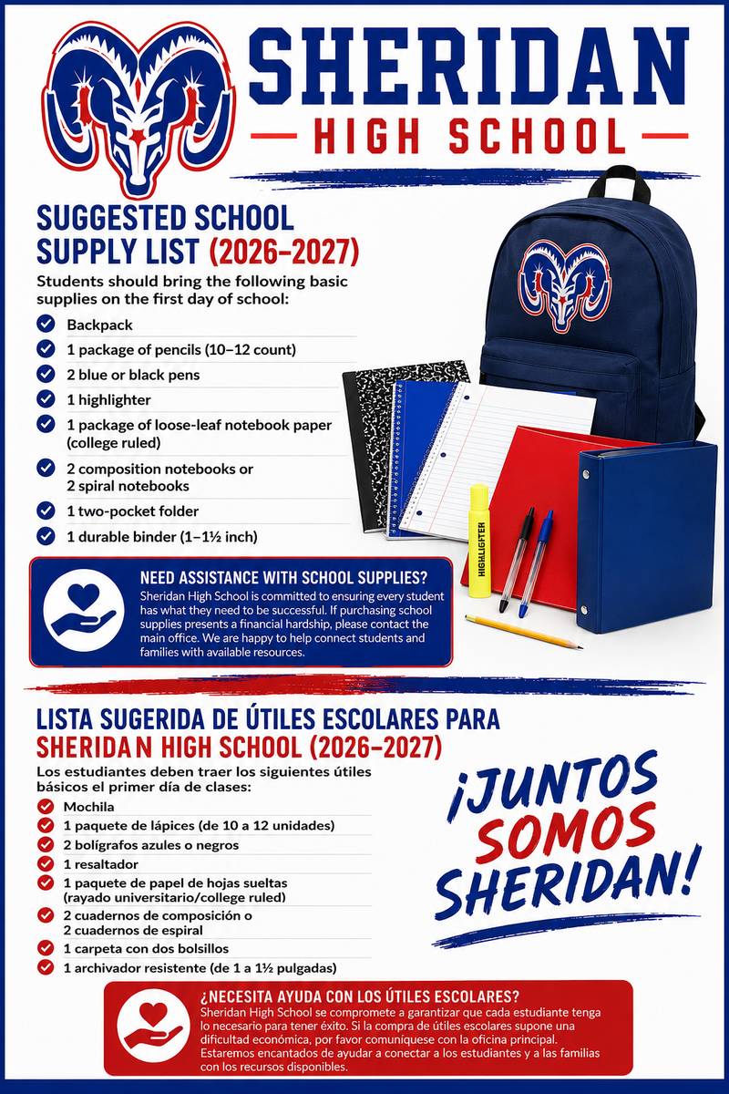 SHS Supply List